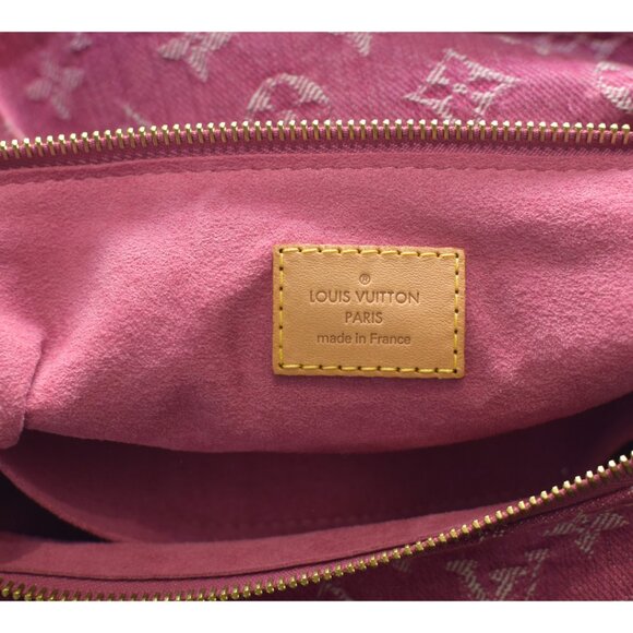 LOUIS VUITTON LV Monogram Pink Indigo Denim Baggy GM Shoulder Bag - Picture 14 of 16